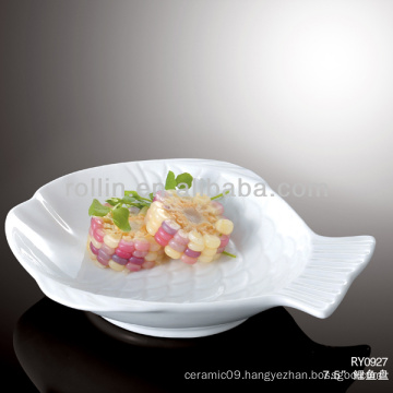 popular porcelain dinner plates fish shape